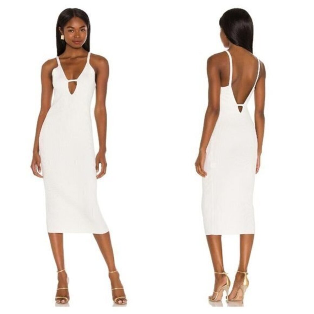 Michael Costello xREVOLVE Delora Dress - White
